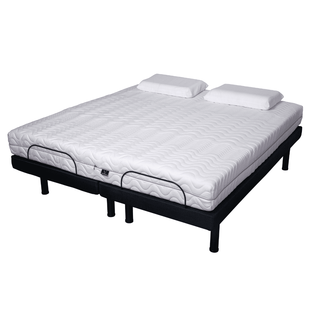 Pure Support latex mattress paired with the Glide adjustable bed base for personalised positioning