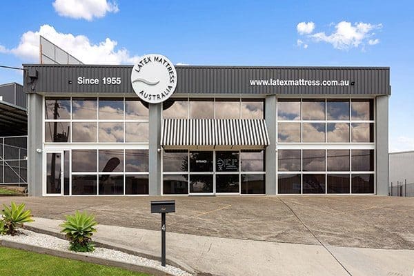 Latex Mattress Australia Springwood showroom and workshop, Brisbane