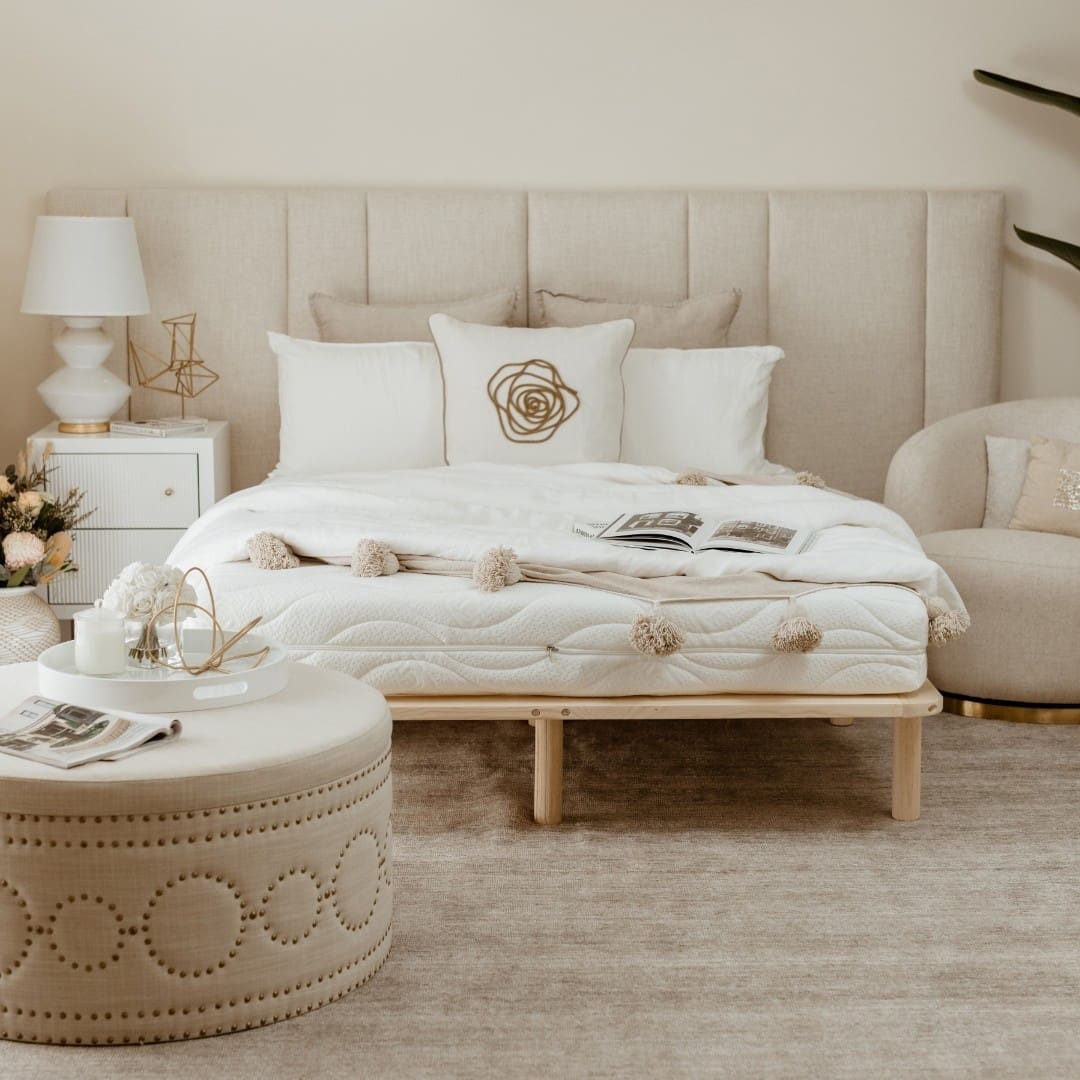 Pure Support latex mattress — firmer, orthopaedic configuration handcrafted in Australia